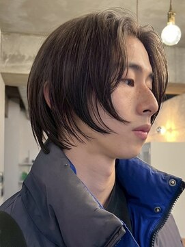 バイフィフス 原宿/表参道(by fifth) ミルクティーベージュダブルカラー韓国風メンズセンターパート