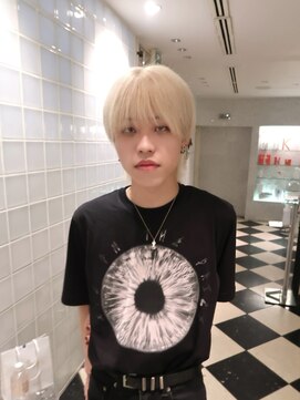 ラパンセヴェール(LA PENSEE VERT) ホワイトブロンド×メンズマッシュ