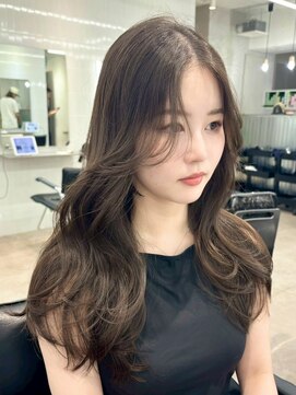 オニキス(ONYX) e94ブリーチなしダブルカラー透明感くびれ巻き韓国風ベージュ