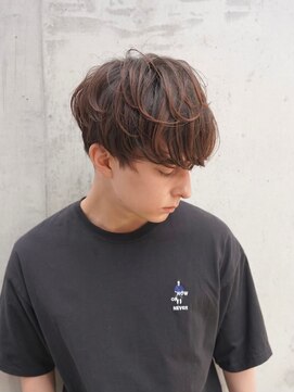 ニコ トウキョウ ヨコハマ(nico) センターパートニュアンスパーマメンズカット