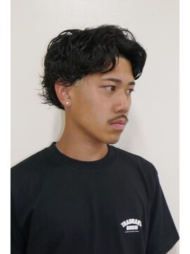 ルックグッドストア タカラヅカ(LOOK GOOD STORE TAKARAZUKA) メンズカットセンターパートサーフカール0806