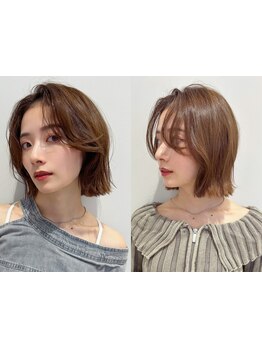 [口コミで好評☆]【カット+カラー+TR\8800】骨格や髪質に合わせたカットで360度綺麗な美シルエットに＊