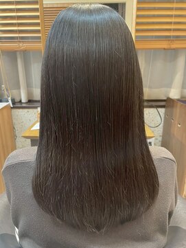 ヘアリゾート粋 トゥジュ 池袋東口店(tujuh) 髪質改善/モカベージュ/艶髪/ストレートロング