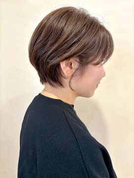 ショート/レイヤーカット/ブラウンベージュ