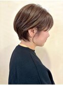 ショート/レイヤーカット/ブラウンベージュ