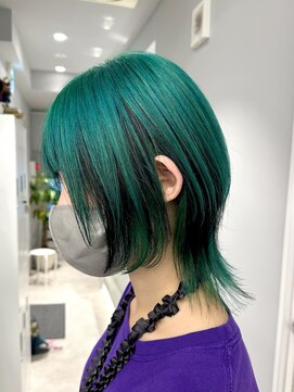 ポプルス(popls) ウルフカット/中性ウルフ/アンブレラルーツ/ダブルカラー