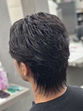 オーバルバイアピッシュ(OVARL by apish) フェザーパーマ/フェザーウルフ/メンズパーマ/メンズカット