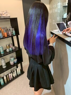 ペレ 原宿(PELE) ダブルカラー/ケアブリーチ/羽エクステ/原宿