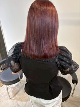  fit stand 千葉/ショートボブ/カット/パーマ/ダブルカラー/トリートメント/縮毛矯正 イメチェン/ピンクベージュ/アンブレラカラー[千葉]