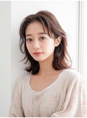 顔周りレイヤー×美人ワンホンミディ