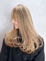 アルバム 銀座(ALBUM GINZA)&nbsp;ロング顔周りレイヤー韓国ヘアハイトーン_ba551763