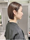 レイヤーショートボブ/韓国風/20代30代40代50代/顔周りカット