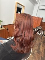 ミニミニヌー(32 mini noeud) 明るめピンクでゆるふわ巻きヘアー♪