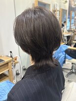 グラッシー センター北店(GLASSI)&nbsp;小顔外ハネショートウルフ★ダークオリーブグレージュ★坂田