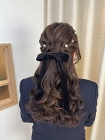フェリーチェ 六本木店(Felice)&nbsp;ハーフアップ ハーフツイン お呼ばれヘア イベントヘア 編み込み