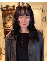 グッドフェローズ キタホリエ(GoodFellas kitahorie) ニュアンスウェーブで作る透明感ブラックヘアレイヤー艶感