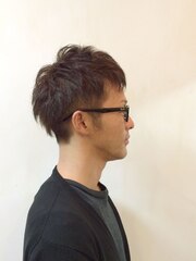 mens大人のモテstyle☆ブラウンアッッシュ＋みせ２ブロ