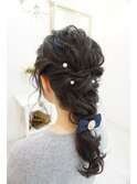 ふわふわダウンスタイル　ヘアセット