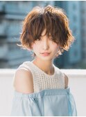 《モカ☆川崎》☆モーブショート×フリンジバング☆