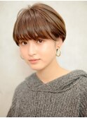 イメチェンに大人気☆絶壁解消大人なクールマッシュショート♪