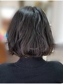 やわらかさのあるボブ