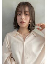 オースティン 流山おおたかの森(AUSTIN)&nbsp;大人かわいい前髪セシルカットココアブラウンフリンジウェーブ