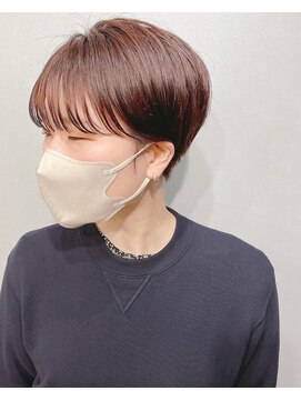 ハク(haku.) ショートヘア シースルー、バング