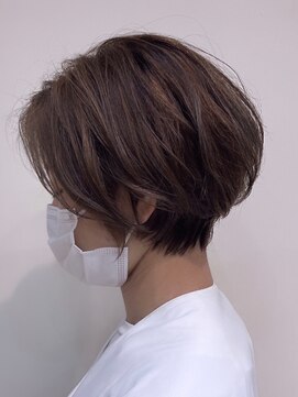 ハイプ(hipe) ○ナチュラルハイライト ショートボブ*