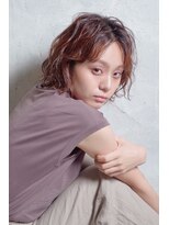 クシュ 所沢東口店(kusyu...)&nbsp;ペールベージュセクションカラーグラデーションカラー外ハネボブ