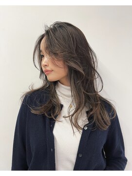 ルーヴェ(LOWE) 【なつみ】たっぷりレイヤーナチュラルブラウン細めハイライト
