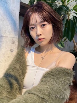 サイン 渋谷(SIGN) レイヤーカットイヤリングカラーインナーカラーケアブリーチ