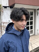 オムファミーユラグ(homme, famille raugh) 波巻きスパイラル