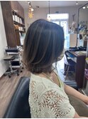 30代40代ナチュラルモード♪ハイライト×スモーキーアッシュ