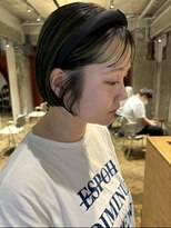 ハマモト ヤマ オオサカ(ハマモト Yama Osaka) デザインハイライトボブ。