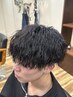 【人気No.1】MEN'Sカット+ツイストスパイラルパーマ￥9900 ［千葉/メンズ］