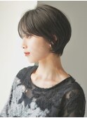 前下がりショート・ボブ/絶壁解消/前髪あり/30代/40代/50代