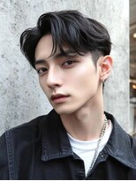 ラフィット 下大利店(lafit)&nbsp;メンズカット　センターパート　ビジネススタイル