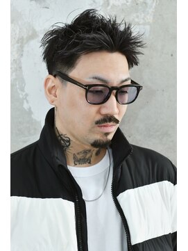 チルチェア 池袋(CHILL CHAIR) テーパーフェード×スパイキーショート×細めメッシュ