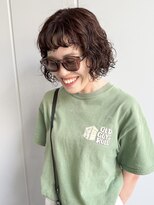 ジュリエッタ(giulietta)&nbsp;ボブパーマ　オン眉パーマ　アッシュブラウンカラー