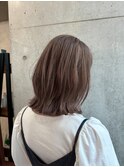 大人のワンカラー/チョコレートベージュ/赤み消しカラー髪質改善
