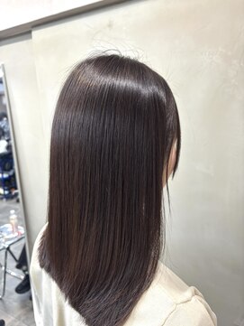 ファビ 渋谷(Fab) くびれヘア/暗めカラー/アプリコットオレンジ/縮毛矯正