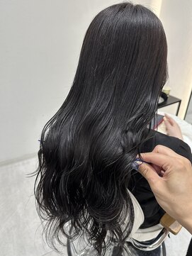 ジーナ 博多筑紫口(Zina) 地毛風ダークグレージュ×艶髪韓国風ヨシンモリ！【福田れん】