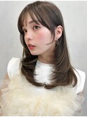 イメチェン艶感結べるボブ斜めバング美髪こなれヘアモテ髪