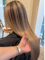 ハーパーズ 渋谷(harpers)&nbsp;ナチュラルミルクティーベージュロングバレイヤージュ