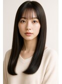 髪美人ストレート