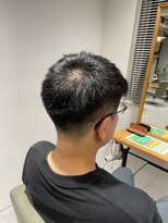 ビス リアン 川口店(Vis lien)&nbsp;爽やかマットショート☆ビジネス刈り上げツーブロックブラック