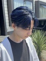 ヘアーアトリエ ラフェル(hair atelier Rafel)&nbsp;【垢抜け確定】ブルー×フェザー　センターパート