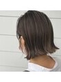 トキ(tokii) ハイライト、白髪ぼかしハイライト、白髪ぼかし、ボブ