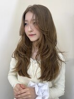 エクラ(ECLAT)&nbsp;レイヤーカット/顔周りカット/ベージュカラー/まろやかブラウン