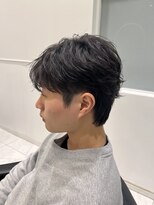 六本木美容室 白金店 フェザーパーマシースルーマッシュ毛流れセンターパート